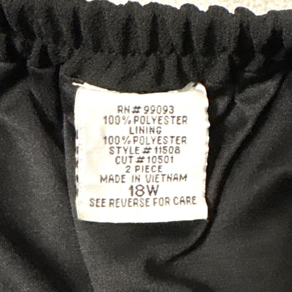 Black Plus Size 18W Handkerchief Hem Skirt witchy whimsygoth dark fairy - Picture 3 of 5